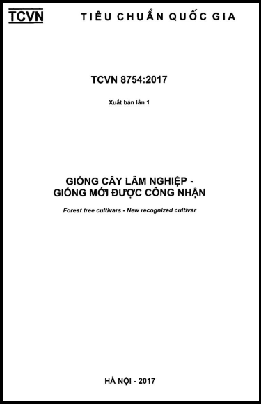 TCVN 8754-2017 - Giống Cây Lâm Nghiệp - Giống Mới Được Công Nhận