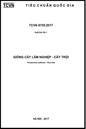 TCVN 8755-2017 - Giống Cây Lâm Nghiệp - Cây Trội