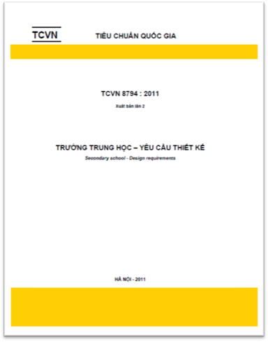 TCVN 8794-2011 - Trường Trung Học - Yêu Cầu Thiết Kế
