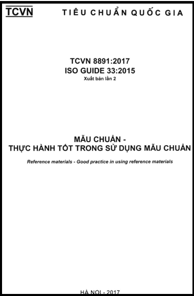 TCVN 8891-2017-ISO - Mẫu Chuẩn - Thực Hành Tốt Trong Sử Dụng Mẫu Chuẩn