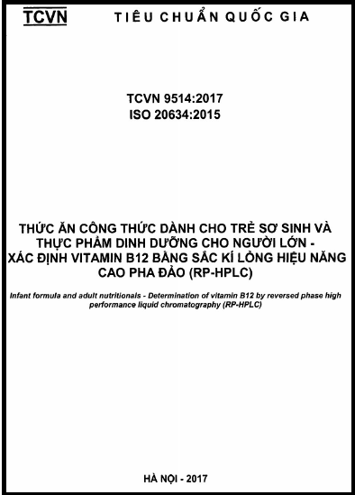 TCVN 9514-2017-ISO - Thức Ăn Công Thức Dành Cho Trẻ Sơ Sinh Và Thực Phẩm Dinh Dưỡng Cho Người Lớn