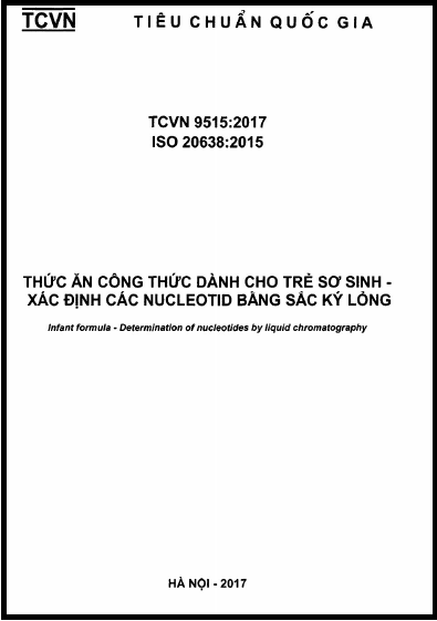 TCVN 9515-2017-ISO - Thức Ăn Công Thức Dành Cho Trẻ Sơ Sinh - Xác Định Các Nucleotid