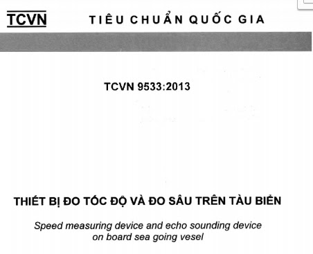 TCVN 9533-2013 - Thiết Bị Đo Tốc Độ Và Đo Sâu Trên Tàu Biển