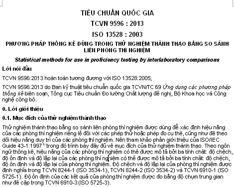 TCVN 9596-2013 - Phương Pháp Thống Kê Dùng Trong Thử Nghiệm