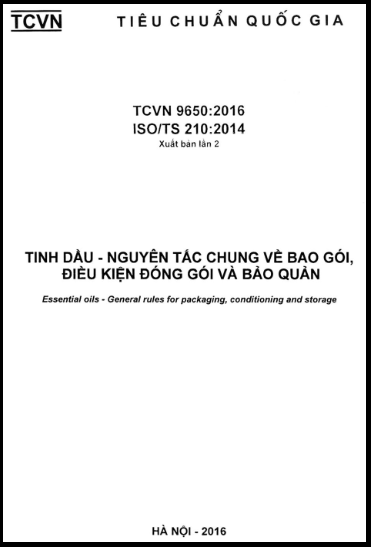 TCVN 9650-2016-ISO - Tinh Dầu - Nguyên Tắc Chung Về Bao Gói Điều Kiện Đóng Gói Và Bảo Quản