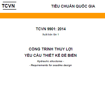 TCVN 9901-2014 - Công Trình Thủy Lợi - Yêu Cầu Thiết Kế Đê Biển
