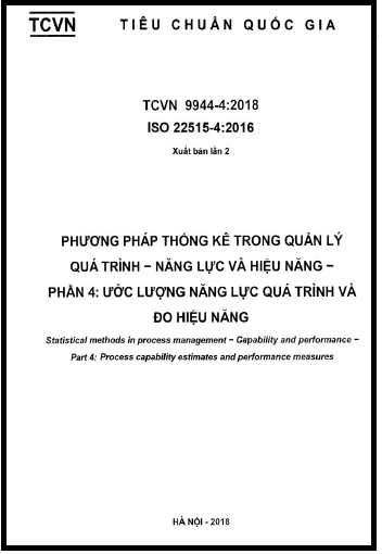 TCVN 9944-4-2018-ISO - Phương Pháp Thống Kê Trong Quản Lý Quá Trình - Năng Lực Và Hiệu Năng - Phần 4