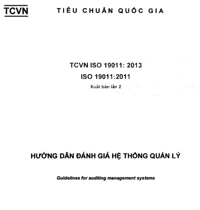 TCVN ISO 19011-2013 - Hướng Dẫn Đánh Giá Hệ Thống Quản Lý