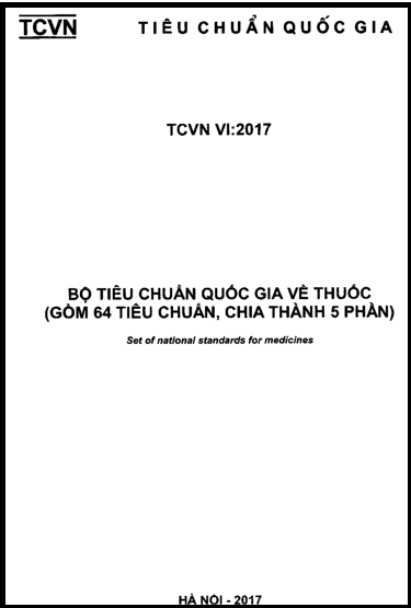 TCVN VI-2017 - Bộ Tiêu Chuẩn Quốc Gia Về Thuốc