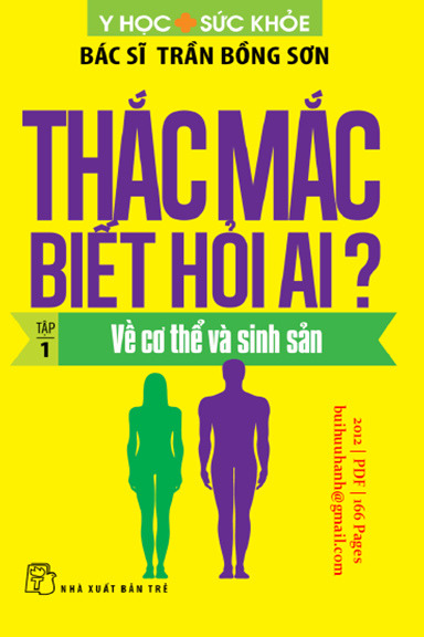 Thắc Mắc Biết Hỏi Ai Tập 1-Về Cơ Thể Và Sinh Sản (NXB Trẻ 2012) - Trần Bồng Sơn, 166 Trang