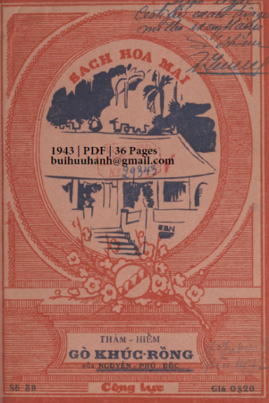 Thám Hiểm Gò Khúc Rồng (NXB Cộng Lực 1943) - Nguyễn Phú Đốc, 36 Trang