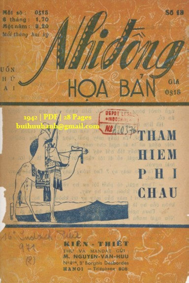 Thám Hiểm Phi Châu Quyển 2 (NXB Kiến Thiết 1942) - Nam Cao, 28 Trang