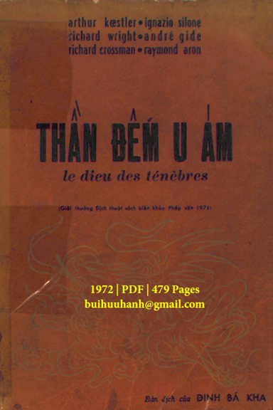 Thần Đêm U Ám (NXB Phủ Quốc Vụ Khanh 1972) - Arthur Koestler, 479 Trang