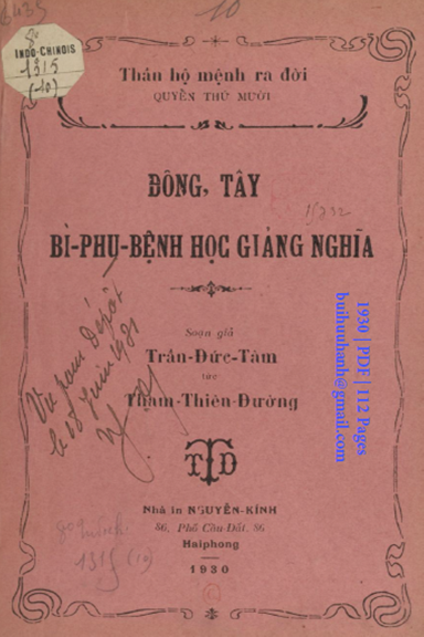Thần Hộ Mệnh Ra Đời Quyển 10-Bì Phu Bệnh Học (NXB Nguyễn Kính 1930) - Trần Đức Tâm, 112 Trang