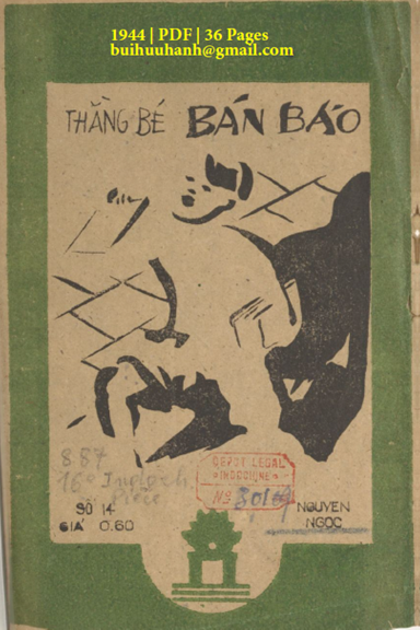 Thằng Bé Bán Báo (NXB Tam Kỳ Thư Xã 1944) - Nguyễn Ngọc, 36 Trang