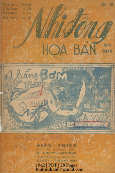 Thằng Bợm (NXB Kiến Thiết 1942) - Nguyễn Ổi Lương, 28 Trang