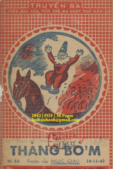 Thằng Bờm (NXB Tân Dân 1942) - Ngọc Giao, 36 Trang