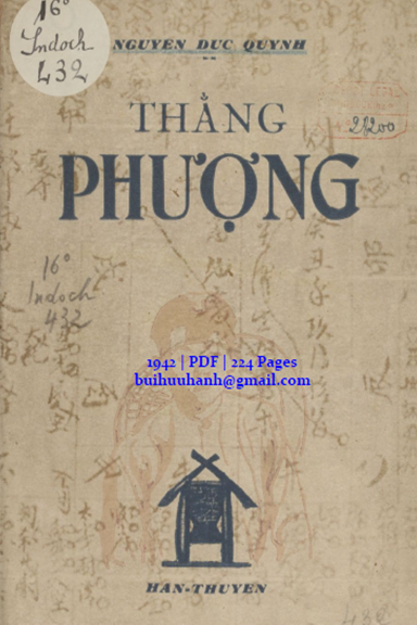 Thằng Phượng (NXB Hàn Thuyên 1942) - Nguyễn Đức Quỳnh, 224 Trang