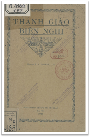 Thánh Giáo Biện Nghi (NXB Đồng Pháp 1924) - Torrey R.A, 102 Trang