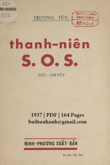 Thanh Niên S.O.S (NXB Minh Phương 1937) - Trương Tửu, 164 Trang