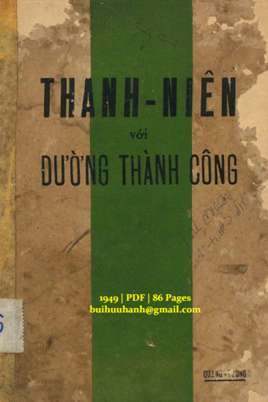 Thanh Niên Với Đường Thành Công (NXB Quang Trung 1949) - Quang Trung, 86 Trang
