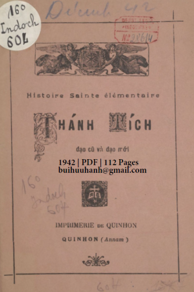 Thánh Tích Đạo Cũ Và Đạo Mới (NXB Qui Nhơn 1942) - Nhiều Tác Giả, 112 Trang