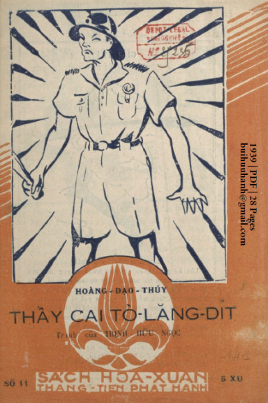Thầy Cai Tò Lăng Đít (NXB Thẳng Tiến 1939) - Hoàng Đạo Thúy, 28 Trang