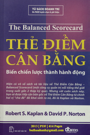 Thẻ Điểm Cân Bằng (NXB Trẻ 2013) - Robert S. Kaplan, 414 Trang