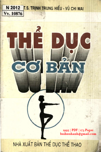 Thể Dục Cơ Bản (NXB Thể Dục Thể Thao 1995) - Trịnh Trung Hiếu, 173 Trang