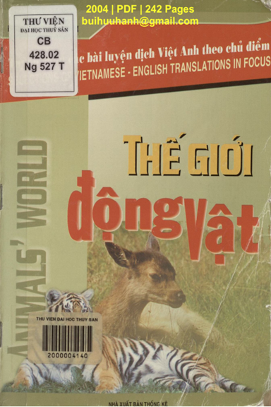 Thế Giới Động Vật (NXB Thống Kê 2004) - Nguyễn Thành Tâm, 242 Trang