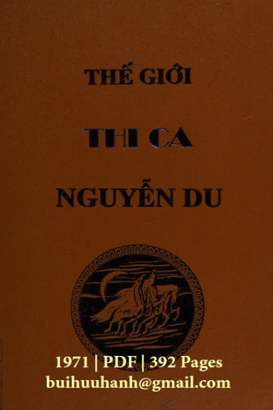 Thế Giới Thi Ca Nguyễn Du (NXB Kinh Thi 1971) - Nguyễn Đăng Thục, 392 Trang