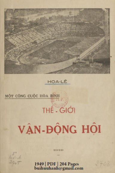 Thế Giới Vận Động Hội (NXB Minh Đức 1949) - Hoa Lê, 204 Trang