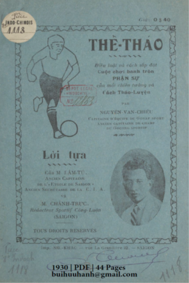 Thể Thao (NXB Nguyễn Khắc 1930) - Nguyễn Văn Chiểu, 44 Trang