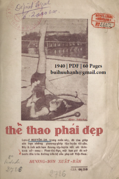 Thể Thao Phái Đẹp (NXB Hương Sơn 1940) - Nguyễn Ân, 60 Trang