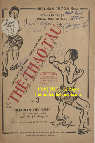 Thể Thao Tầu Quyển 3 (NXB Nhật Nam 1929) - Sơn Nhân, 112 Trang
