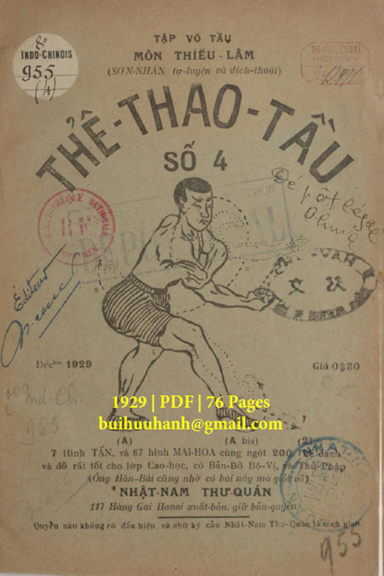 Thể Thao Tầu Quyển 4 (NXB Nhật Nam 1929) - Sơn Nhân, 76 Trang