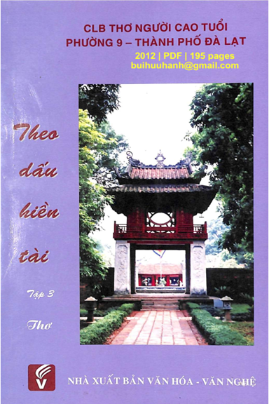 Theo Dấu Hiền Tài Tập 3 (NXB Văn Hóa Văn Nghệ 2012) - Nhiều Tác Giả, 195 Trang