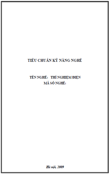 Thí Nghiệm Điện (NXB Hà Nội 2009) - Vũ Ngọc Minh, 208 Trang