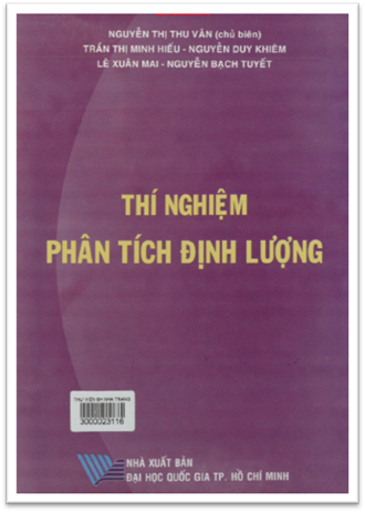 Thí Nghiệm Phân Tích Định Lượng (NXB Đại Học Quốc Gia 2010) - Nguyễn Thị Thu Vân, 206 Trang