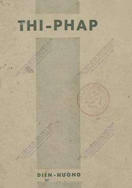 Thi Pháp & Thi Tập (NXB Sài Gòn 1950) - Diên Hương, 354 Trang