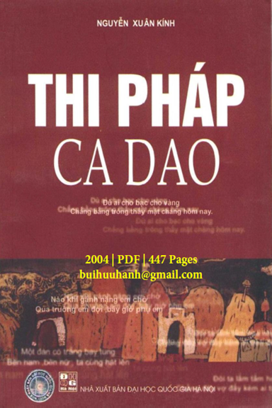 Thi Pháp Ca Dao (NXB Đại Học Quốc Gia 2004) - Nguyễn Xuân Kính, 447 Trang