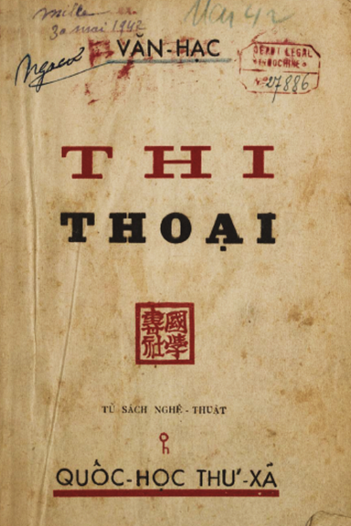 Thi Thoại (NXB Quốc Học Thư Xã 1942) - Văn Hạc, 268 Trang