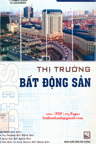 Thị Trường Bất Động Sản (NXB Xây Dựng 2012) - Bùi Mạnh Hùng, 173 Trang