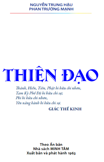 Thiên Đạo (Quý Mão 1963) - Nguyễn Trung Hậu, 178 Trang