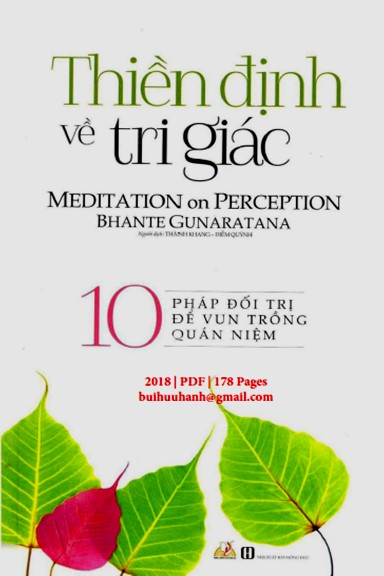 Thiền Định Về Tri Giác (NXB Hồng Đức 2018) - Bhante Gunaratana, 178 Trang