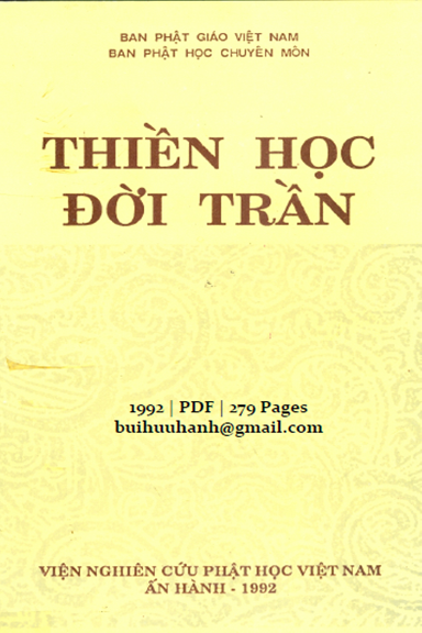Thiền Học Đời Trần (NXB Tôn Giáo 1992) - Thích Thanh Từ, 279 Trang