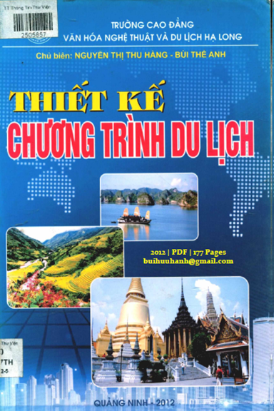Thiết Kế Chương Trình Du Lịch (NXB Quảng Ninh 2012) - Nguyễn Thị Thu Hằng, 177 Trang