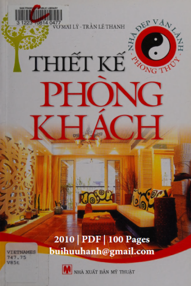 Thiết Kế Phòng Khách (NXB Mỹ Thuật 2010) - Võ Mai Lý, 100 Trang