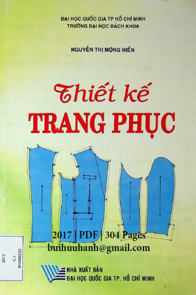 Thiết Kế Trang Phục (NXB Đại Học Quốc Gia 2017) - Nguyễn Thị Mộng Hiền, 304 Trang