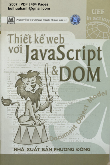 Thiết Kế Web Với Javascript Và DOM (NXB Phương Đông 2007) - Nguyễn Trường Sinh, 404 Trang